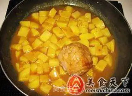 Make Meatball and potatoes step 8
