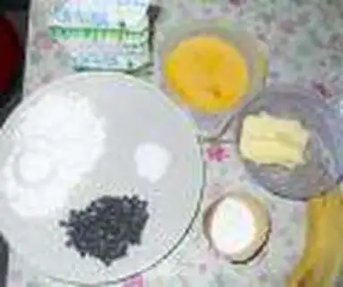 Make Banana chocolate marfin step 0
