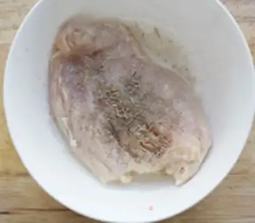 Make Chicken fruit salad step 1