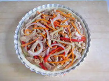 Make Curry chicken pizza step 17
