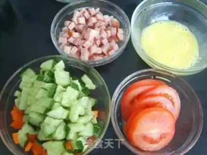 Make Cheese rice step 1