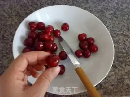 Make Cherry sweets step 1