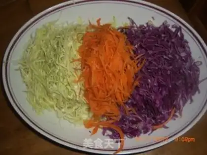 Make Three color salad step 2