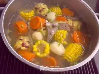 Make Corn radish liver soup step 7