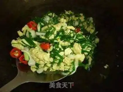 Make ♪ Little onion fried eggs ♪ step 7