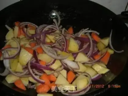 Make Curry beef rice step 3