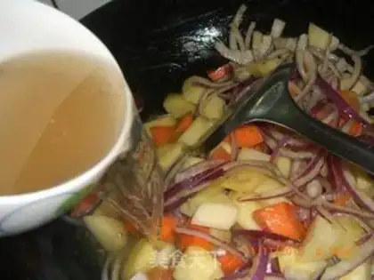 Make Curry beef rice step 4