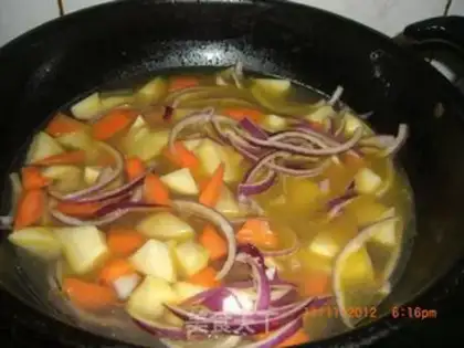 Make Curry beef rice step 5