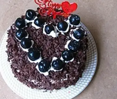 Make Black Forest birthday cake step 12