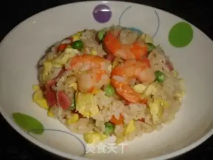 Make Yangzhou fried rice step 11