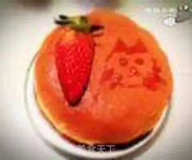 Make Romantic strawberry cake step 9