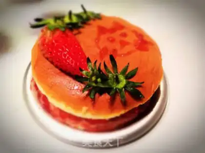 Make Romantic strawberry cake step 10