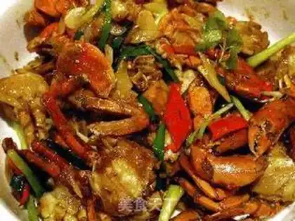 Make Crab onions step 0