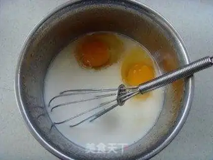 Make Vanilla caramel pudding step 1