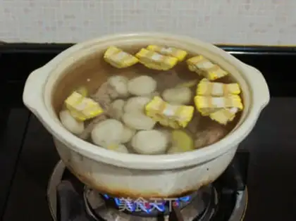 Make Horseshoe corn soup step 8