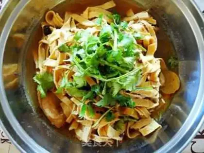 Make Chicken soup tofu pot step 15