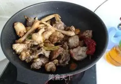 Make Chicken stew mushrooms step 6