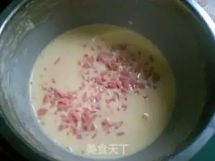 Make Ham onion pancakes step 2