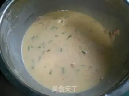 Make Ham onion pancakes step 3