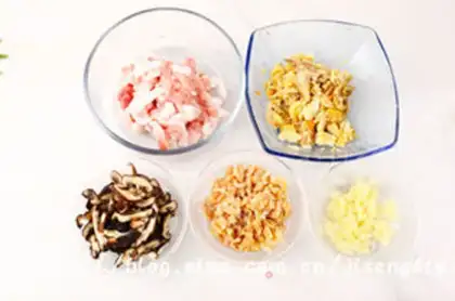 Make Lotus crab rice cake step 2