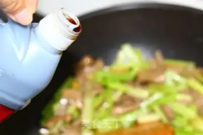 Make Celery fried liver step 5