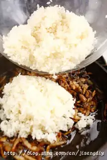 Make Lotus crab rice cake step 6