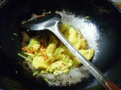 Make Double silked eggs step 7