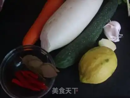Make Cantonese pickles step 0