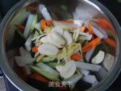 Make Cantonese pickles step 8