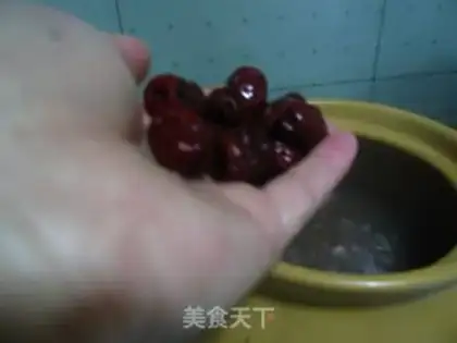 Make Red bean date soup step 8