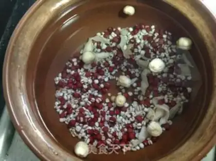 Make Red Bean Lotus soup step 0
