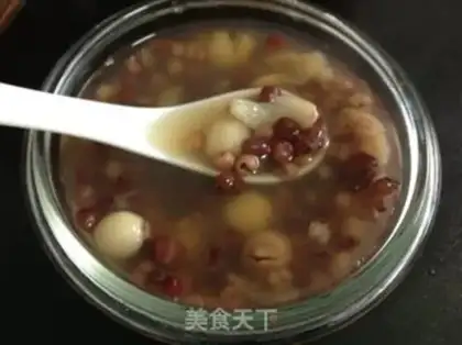 Make Red Bean Lotus soup step 1