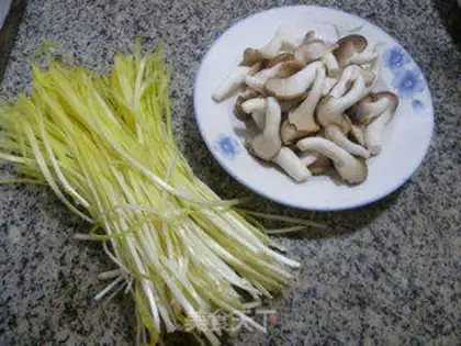 Make The sprouts, the mushrooms step 0