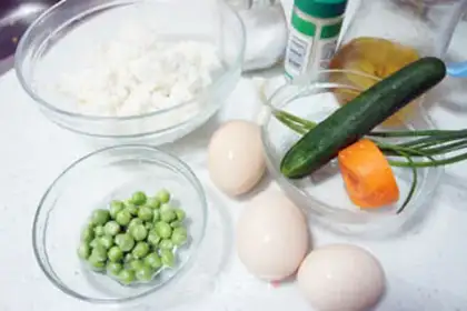 Make Gold egg fried rice step 0