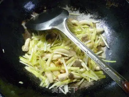 Make The sprouts, the mushrooms step 6