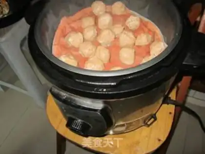 Make Steam fish balls step 5