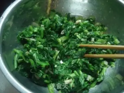Make The spinach tower step 2