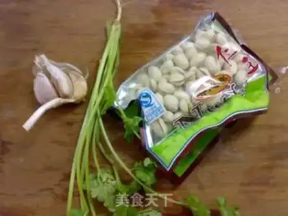 Make Shrimp with fresh fruit step 1