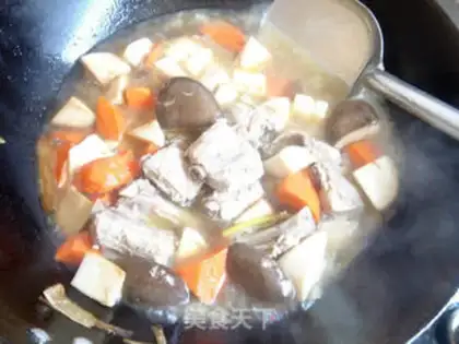 Make The apricots burn the ribs step 4