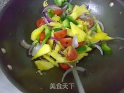 Make Shrimp with fresh fruit step 6