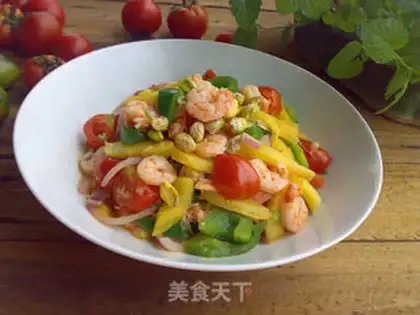 Make Shrimp with fresh fruit step 10