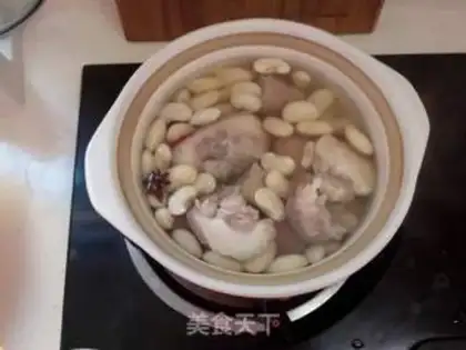 Make White beans, pigtails step 2