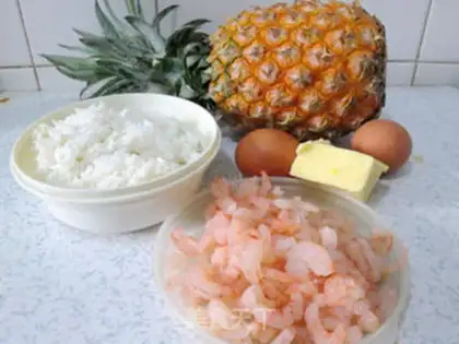 Make Shrimp pineapple step 0