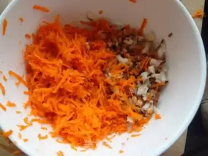 Make Eggplant bean slag step 1
