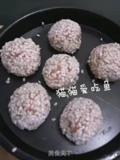 Make Pearl rice balls step 7