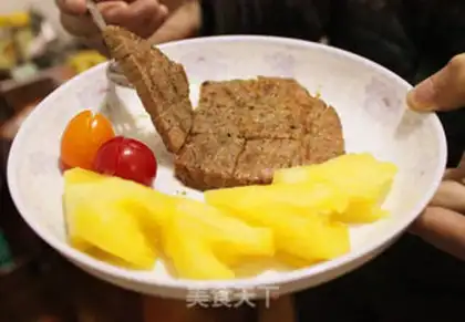 Make Black pepper steak step 2