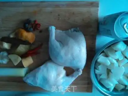 Make A white radish beer and duck soup step 0