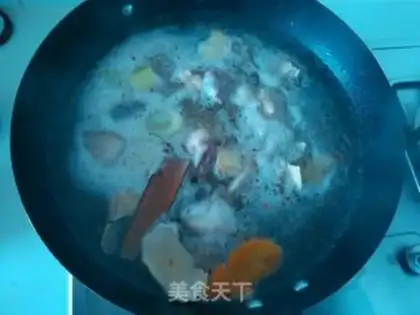 Make A white radish beer and duck soup step 1