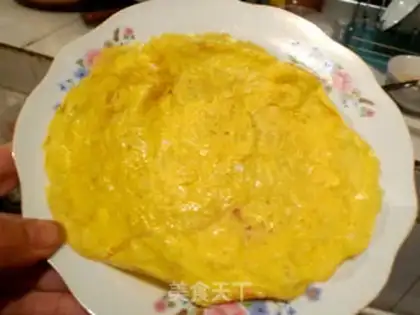 Make Homemade egg skin step 5