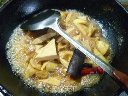 Make Tofu dry-burn thunder step 9